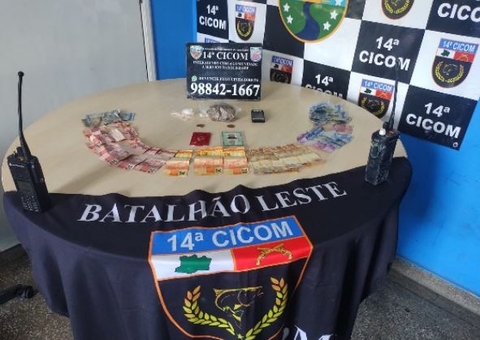 'Vovó do Pó' e homem são presos por tráfico no Tancredo Neves