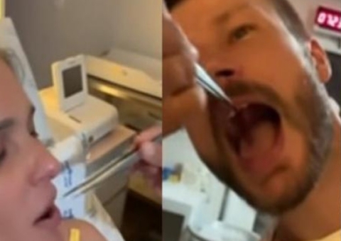 Fernanda Lima e Rodrigo Hilbert aparecem comendo placenta após parto