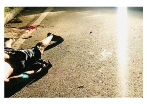 Homem é executado e abandonado no meio de avenida em Manaus