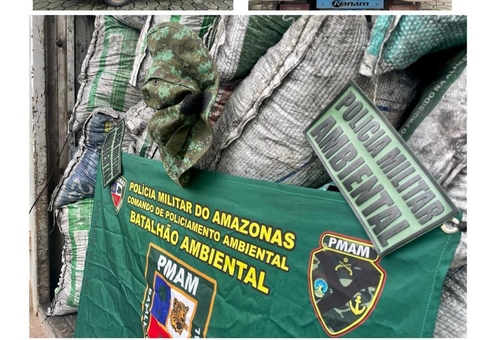 Cerca de 120 sacos de carvão vegetal ilegal são apreendidos na AM-010