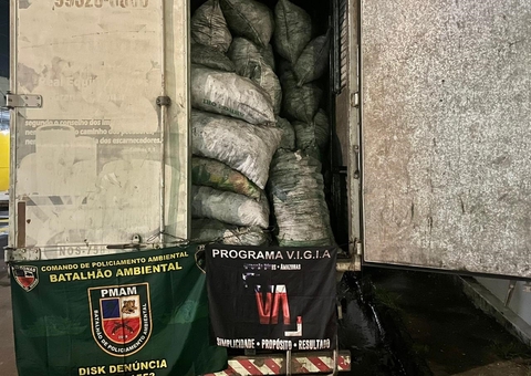 Caminhão com carvão ilegal, avaliado em R$ 121 mil, é apreendido na AM-010