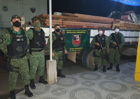 Homem é detido com 15 metros cúbicos de madeira ilegal na AM-010