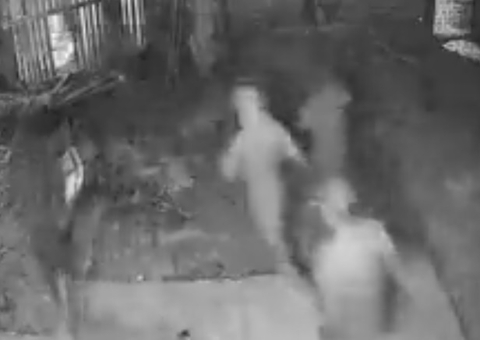 Vídeo mostra criminosos arrombando casa e executando homem em Manaus 