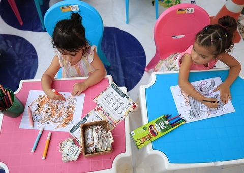 'Circuito da Alegria' leva diversão gratuita para crianças no Largo de São Sebastião