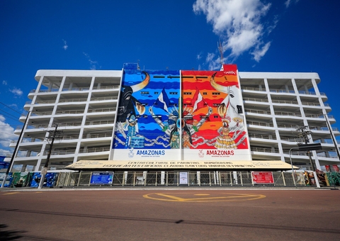 Inscrições de concurso para novo mural da fachada do Bumbódromo de Parintins estão abertas