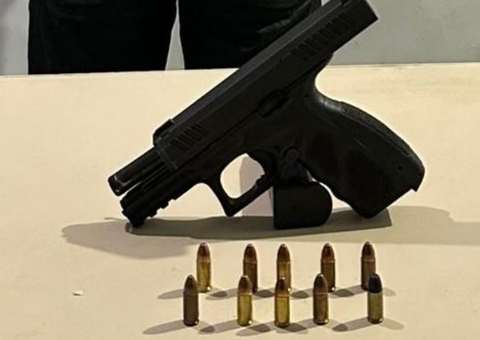 Homem é preso com pistola e munições no Bairro da União