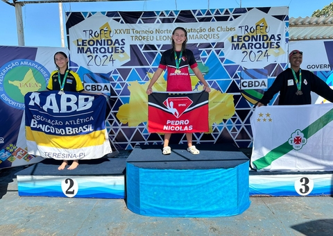 Amazonense leva 9 medalhas e troféu na Copa Norte de Natação, em Macapá