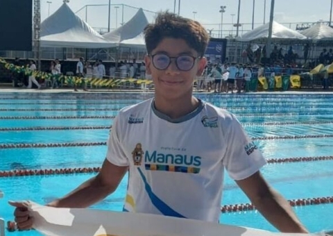 Nadador de Manaus atinge melhores marcas pessoais em campeonato no Recife