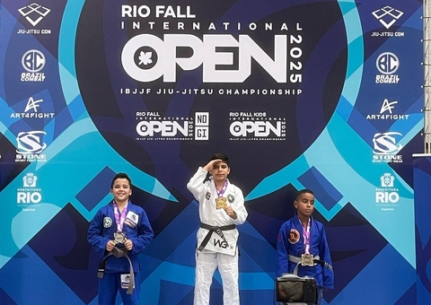 Kron Cidade é campeão do Rio Fall Kids International Open de Jiu-Jítsu 2025