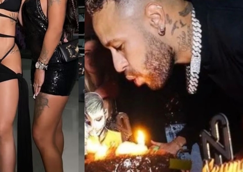 Grávida, Virgínia sensualiza com roupa mínima em festa de Neymar