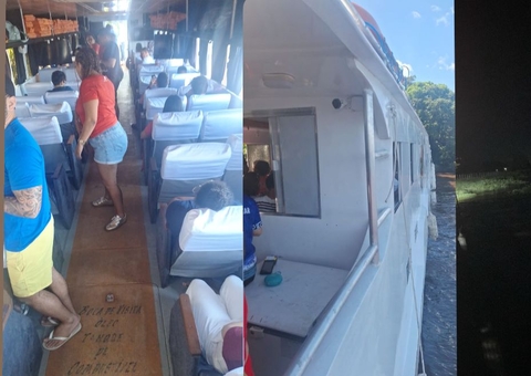 Lancha fica à deriva e quebra leme deixando passageiros em pânico por 17 horas no Amazonas