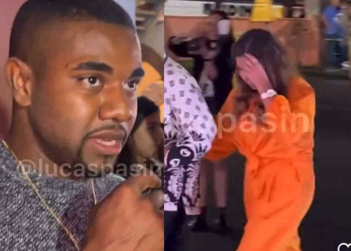 Ex-bbb Davi e Mani Rêgo se ignoram no São João da Thay; vídeo