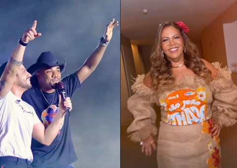 Davi sobe ao palco do São João da Thay e reação de Mani viraliza; vídeo