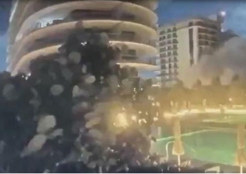 Família brasileira sobrevive ao saltar de prédio que desabou em Miami Beach