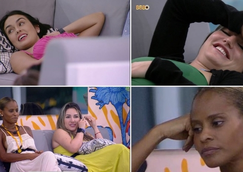 Larissa avisa que chamará Domitila no Jogo da Discórdia e sisters criticam Sarah