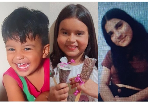 Irmãos de 3 e 9 anos e adolescente de 14 estão desaparecidos em Manaus; famílias pedem ajuda