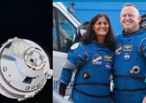 Cápsula de astronautas 'presos' no espaço volta à Terra