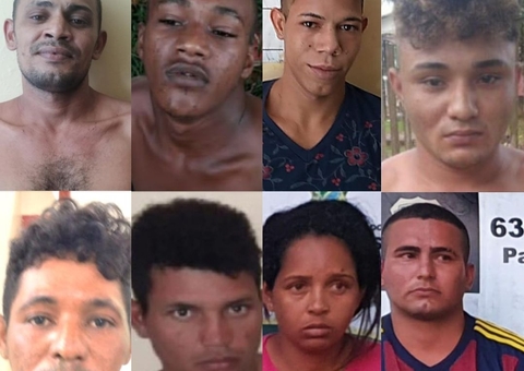 Polícia divulga imagens de 8 procurados por crimes no Amazonas