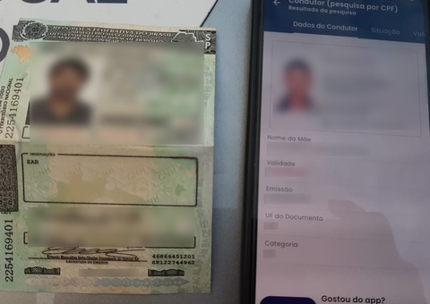 Homem com CNH suspensa por causar acidente é preso com habilitação falsa em Manaus