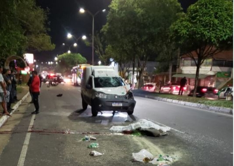 Garupa de motocicleta morre durante grave acidente em Manaus