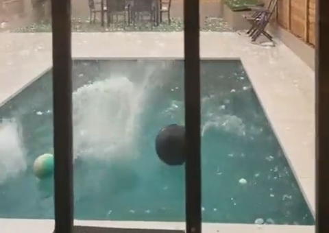 Bebê morre ao ser atingida por pedra de granizo na cabeça durante tempestade