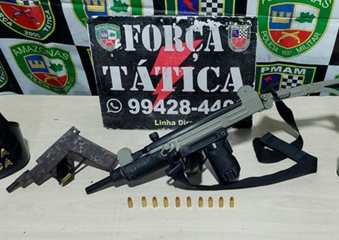 Submetralhadora é encontrada após confronto entre facções em Manaus