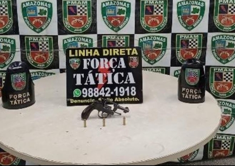 Criminosos abandonam arma durante fuga na Avenida Itaúba