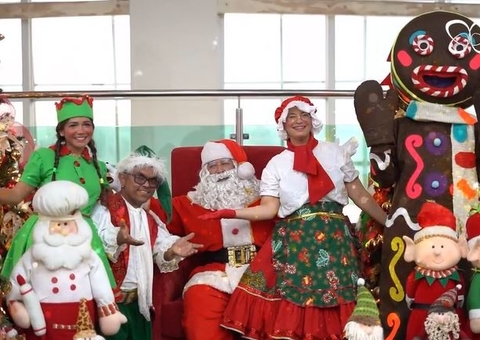 Papai Noel chega à Zona Centro-sul de Manaus nesta quarta