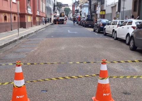 Ruas são interditadas no Centro de Manaus durante serviços de manutenção
