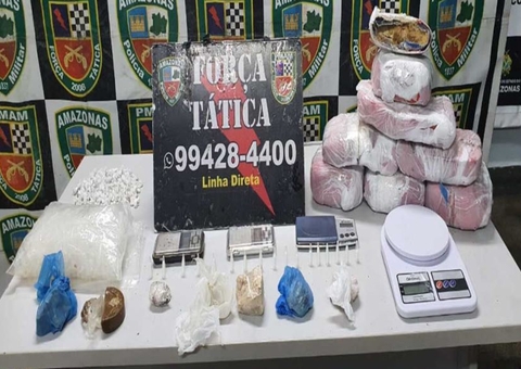 Homem é preso com 11 kg drogas escondidos em terreno baldio em Manaus