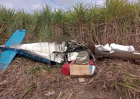 Avião cai com 180 kg de cocaína e piloto morre em Alagoas