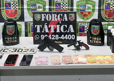 Dupla é presa após render frentista e assaltar posto de combustíveis em Manaus
