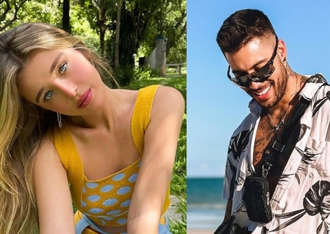 Duda Reis e Gui Araújo são flagrados tomando banho juntinhos após polêmicas