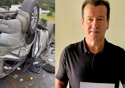 Ex-técnico da Seleção Brasileira, Dunga fica ferido em acidente após carro capotar