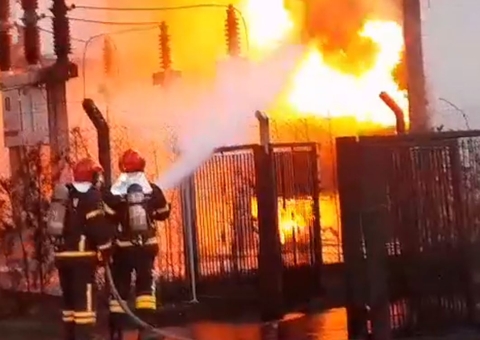 Incêndio destrói subestação de energia do Shopping Ponta Negra, veja vídeo