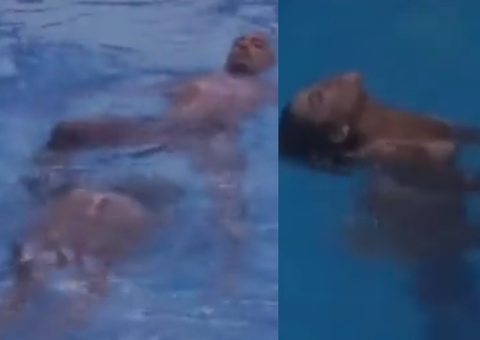 Vídeo: Sthe e Dynho trocam 'carícias' indiscretas na piscina: ‘não tenho mais família'