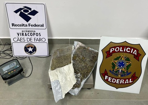 PF prende passageiro que viajou com drogas de Manaus para São Paulo