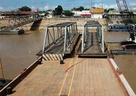 DNIT Amazonas realiza obra emergencial no Porto de Humaitá