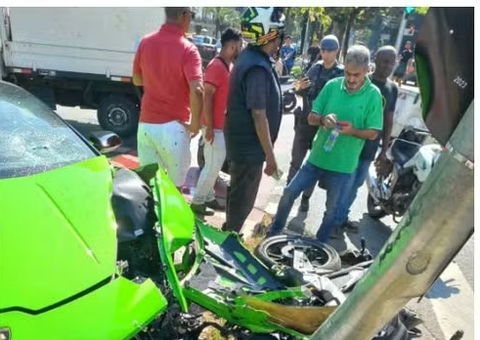 Homem rouba relógio de R$ 200 mil e é atropelado por Lamborghini