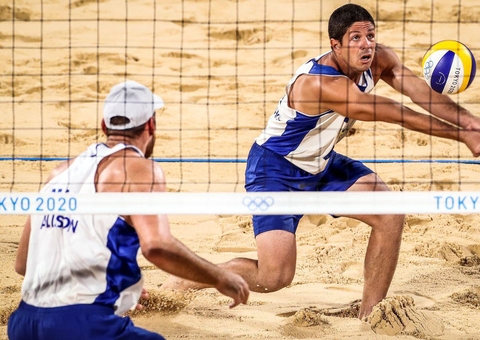 Brasil é eliminado no vôlei de praia e fica fora do pódio pela 1ª vez