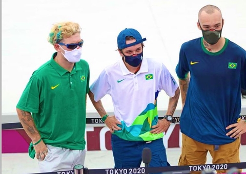 Trio brasileiro se classifica na final do skate nas Olimpíadas de Tóquio