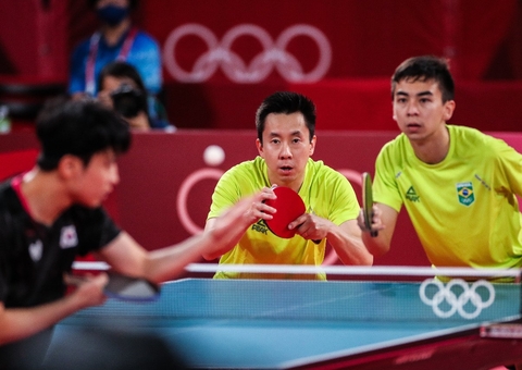 Brasil perde de 3 a 0 para Coreia do Sul no tênis de mesa