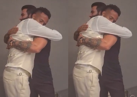 Éder Militão se emociona ao conhecer Gusttavo Lima em festa de casamento; vídeo