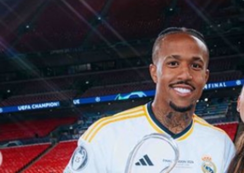 Éder Militão posta 1ª foto romântica no feed com Tainá Castro, ex de Léo Pereira: 'em família'