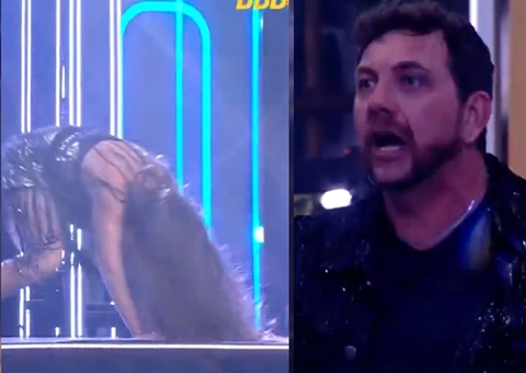 Edilberto se assusta com filha sensualizando no palco: 'desce daí agora!'