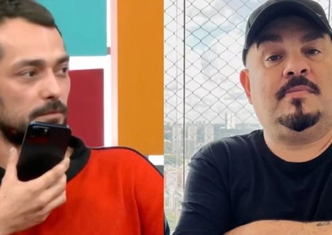 Eduardo Sterblitch tenta fazer as pazes com Bola, ex-colega do Pânico, ao vivo