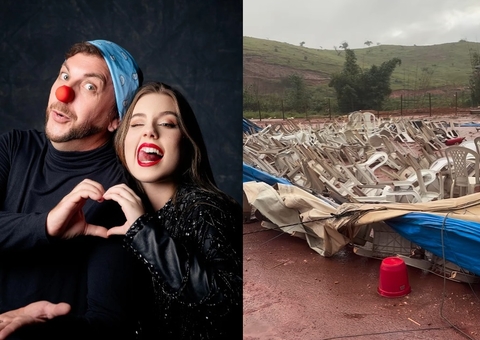 Ex-BBB Edy desabafa após circo ser destruido em temporal 