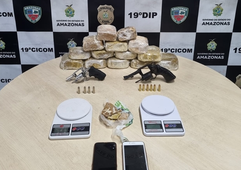 Pistoleiro 'Goiabinha' é preso com armas e drogas ao tentar fugir da polícia em Manaus
