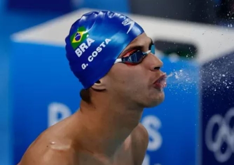 Guilherme Costa está fora da final dos 800m na natação em Paris