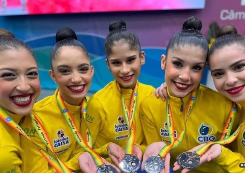Brasileiras levam prata em etapa da Copa do Mundo de Ginástica Rítmica